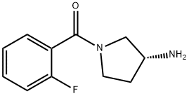 (R)-(3-Aminopyrrolidin-1-yl)(2-fluorophenyl)methanone Structure