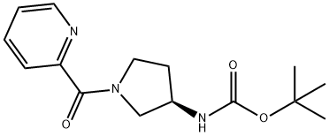 (R)-tert-Butyl 1-picolinoylpyrrolidin-3-ylcarbamate Structure