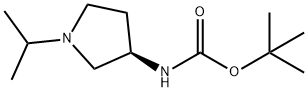 (R)-tert-Butyl 1-isopropylpyrrolidin-3-ylcarbamate Structure