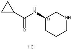 (R)-N-(Piperidin-3-yl)cyclopropanecarboxamide hydrochloride Structure