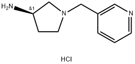 (R)-1-(Pyridin-3-ylmethyl)pyrrolidin-3-amine trihydrochloride 구조식 이미지