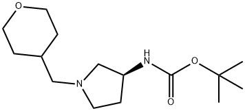 (S)-tert-Butyl 1-(oxan-4-ylmethyl)pyrrolidin-3-ylcarbamate Structure