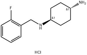 (1R*,4R*)-N1-(2-Fluorobenzyl)cyclohexane-1,4-diamine dihydrochloride 구조식 이미지