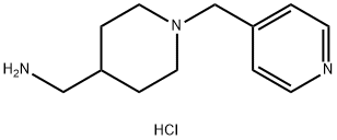 [1-(Pyridin-4-ylmethyl)piperidin-4-yl]methanamine trihydrochloride 구조식 이미지