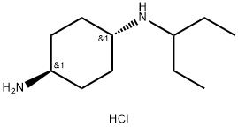 (1R*,4R*)-N1-(Pentan-3-yl)cyclohexane-1,4-diamine dihydrochloride Structure