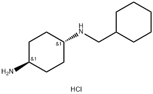 (1R*,4R*)-N1-(Cyclohexylmethyl)cyclohexane-1,4-diamine dihydrochloride Structure