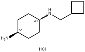 (1R*,4R*)-N1-(Cyclobutylmethyl)cyclohexane-1,4-diamine dihydrochloride Structure