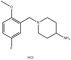 1-(5-Fluoro-2-methoxybenzyl)piperidin-4-amine dihydrochloride Structure