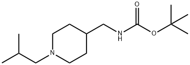 tert-Butyl [(1-isobutylpiperidin-4-yl)methyl]carbamate Structure