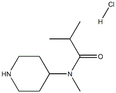 N-Methyl-N-(piperidin-4-yl)isobutylamidhydrochloride Structure
