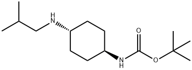 tert-Butyl (1R*,4R*)-4-(isobutylamino)cyclohexylcarbamate Structure