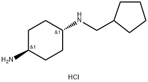 (1R*,4R*)-N1-(Cyclopentylmethyl)cyclohexane-1,4-diamine dihydrochloride Structure