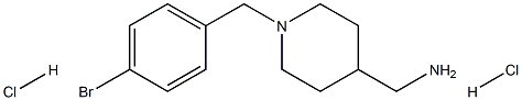 [1-(4-Bromobenzyl)piperidin-4-yl]methanamine dihydrochloride 구조식 이미지