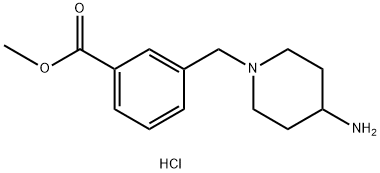 Methyl 3-[(4-aminopiperidin-1-yl)methyl]benzoate dihydrochloride Structure