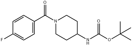 tert-Butyl 1-(4-fluorobenzoyl)piperidin-4-ylcarbamate Structure