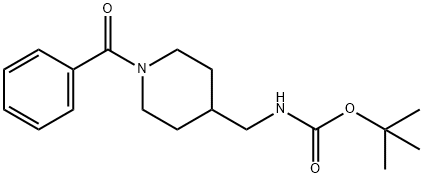 tert-Butyl [(1-benzoylpiperidin-4-yl)methyl]carbamate Structure