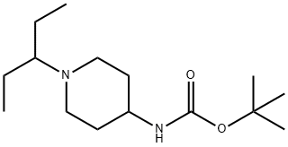 tert-Butyl 1-(pentan-3-yl)piperidin-4-ylcarbamate Structure