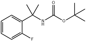 tert-Butyl N-[2-(2-fluorophenyl)propan-2-yl]carbamate Structure