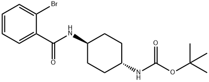 tert-Butyl (1R*,4R*)-4-(2-bromobenzamido)cyclohexylcarbamate Structure