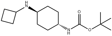 tert-Butyl (1R*,4R*)-4-(cyclobutylamino)cyclohexylcarbamate 구조식 이미지