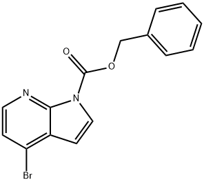 benzyl 4-bromo-1H-pyrrolo[2,3-b]pyridine-1-carboxylate Structure