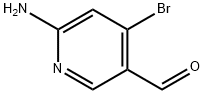 6-amino-4-bromonicotinaldehyde 구조식 이미지