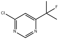 4-CHLORO-6-(2-FLUOROPROPAN-2-YL)PYRIMIDINE 구조식 이미지