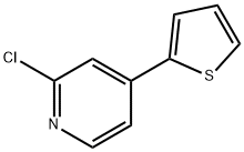 2-chloro-4-(thiophen-2-yl)pyridine 구조식 이미지
