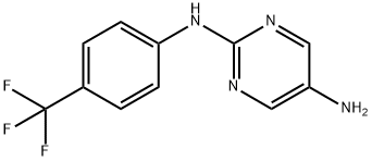 N2-[4-(Trifluoromethyl)phenyl]pyrimidine-2,5-diamine 구조식 이미지