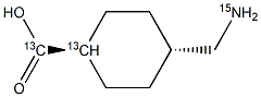 Tranexamic Acid 13C2 15N Structure