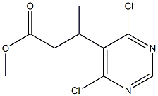 Methyl 3-(4,6-Dichloro-5-pyrimidyl)butyrate 구조식 이미지