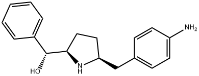 (R)-((2R,5S)-5-(4-aminobenzyl)pyrrolidin-2-yl)(phenyl)methanol Structure