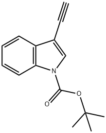 tert-butyl 3-ethynyl-1H-indole-1-carboxylate 구조식 이미지