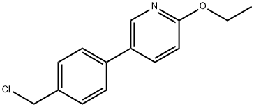 5-[4-(Chloromethyl)phenyl]-2-ethoxypyridine 구조식 이미지