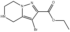 ethyl 3-bromo-4,5,6,7-tetrahydropyrazolo[1,5-a]pyrazine-2-carboxylate Structure