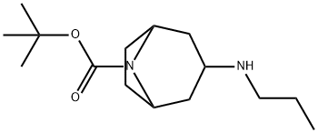tert-butyl(1R,5S)-3-(propylamino)-8-azabicyclo[3.2.1]octane-8-carboxylate Structure