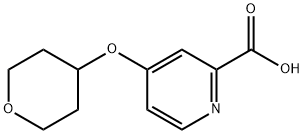 4-(Oxan-4-yloxy)pyridine-2-carboxylic acid 구조식 이미지