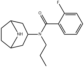 tert-butyl(1R,5S)-3-(2-fluoro-N-propylbenzamido)-8-azabicyclo[3.2.1]octane-8-carboxylate Structure