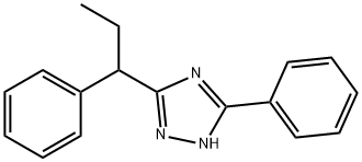 3-phenyl-5-(1-phenylpropyl)-4H-1,2,4-triazole 구조식 이미지
