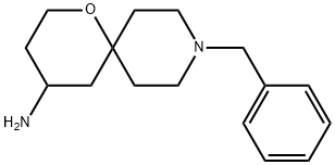 9-benzyl-1-oxa-9-azaspiro[5.5]undecan-4-amine 구조식 이미지