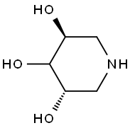 (3S,5S)-piperidine-3,4,5-triol Structure