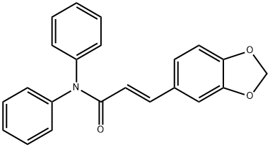 (E)-3-BENZO[1,3]DIOXOL-5-YL-N,N-DIPHENYL-2-PROPENAMIDE Structure