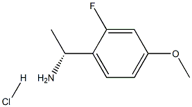 (1R)-1-(2-FLUORO-4-METHOXYPHENYL)ETHYLAMINE HYDROCHLORIDE 구조식 이미지