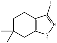 3-iodo-6,6-dimethyl-4,5,6,7-tetrahydro-1H-indazole 구조식 이미지