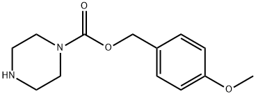 1-Piperazinecarboxylic acid, (4-methoxyphenyl)methyl ester Structure