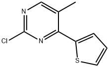 2-Chloro-5-methyl-4-(thiophen-2-yl)pyrimidine 구조식 이미지