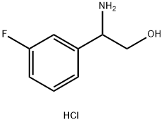 2-AMINO-2-(3-FLUOROPHENYL)ETHAN-1-OL HYDROCHLORIDE Structure