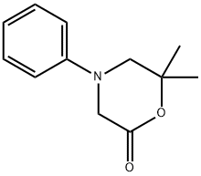 6,6-DIMETHYL-4-PHENYLMORPHOLIN-2-ONE 구조식 이미지