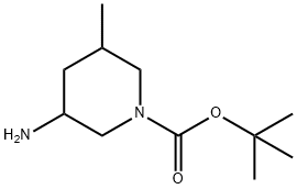 TERT-BUTYL 3-AMINO-5-METHYLPIPERIDINE-1-CARBOXYLATE Structure