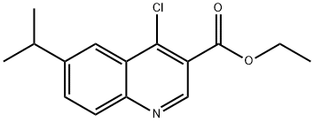 3-Quinolinecarboxylic acid, 4-chloro-6-(1-methylethyl)-, ethyl ester Structure